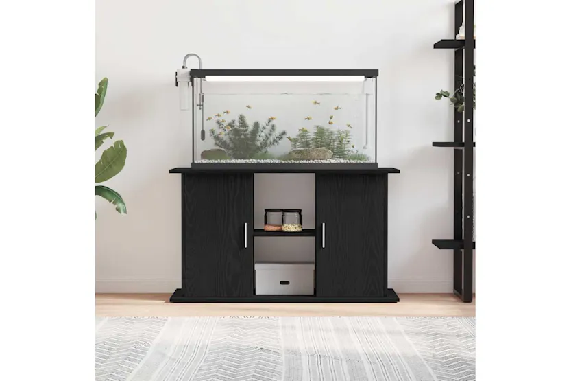 Vidaxl Aquarium Stand Black Oak 101x41x58 Cm Engineered Wood Vidaxl Aquarium Stand Black Oak 101x41x58 Cm Engineered Wood