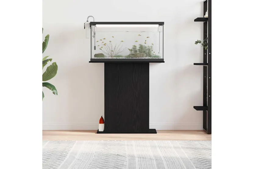 Vidaxl Aquarium Stand Black Oak 75x36x725 Cm Engineered Wood Vidaxl Aquarium Stand Black Oak 75x36x725 Cm Engineered Wood