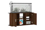 Vidaxl Aquarium Stand Brown Oak 121x41x58 Cm Engineered Wood Vidaxl Aquarium Stand Brown Oak 121x41x58 Cm Engineered Wood