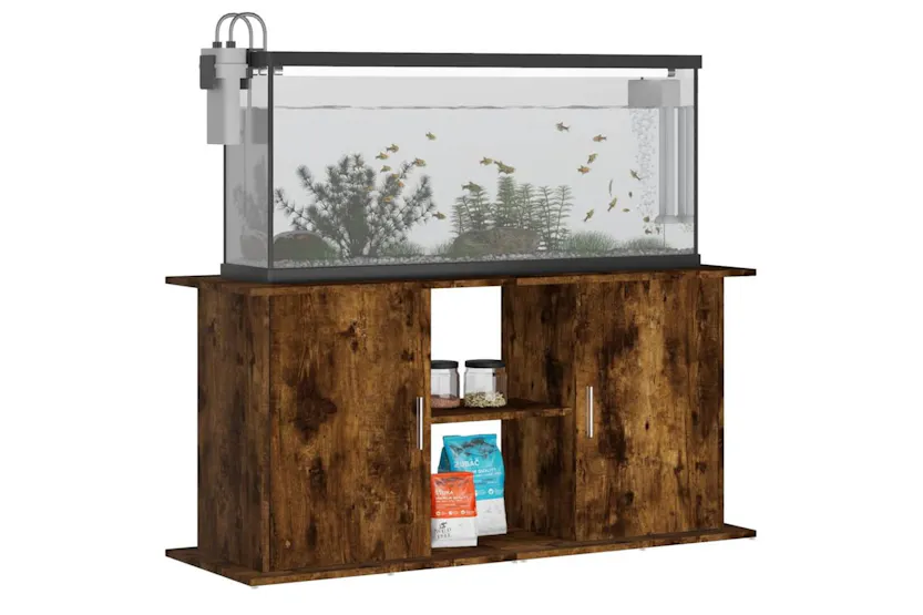 Vidaxl Aquarium Stand Smoked Oak 121x41x58 Cm Engineered Wood Vidaxl Aquarium Stand Smoked Oak 121x41x58 Cm Engineered Wood