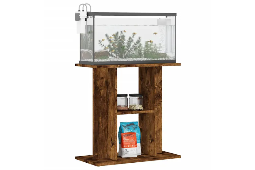 Vidaxl Aquarium Stand Smoked Oak 60x30x60 Cm Engineered Wood Vidaxl Aquarium Stand Smoked Oak 60x30x60 Cm Engineered Wood