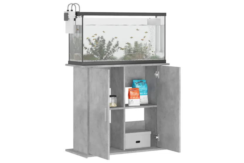 Vidaxl Aquarium Stand Concrete Grey 81x36x73 Cm Engineered Wood Vidaxl Aquarium Stand Concrete Grey 81x36x73 Cm Engineered Wood