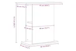 Vidaxl Aquarium Stand Old Wood 36x75x725 Cm Engineered Wood Vidaxl Aquarium Stand Old Wood 36x75x725 Cm Engineered Wood