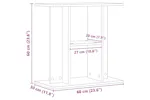 Vidaxl Aquarium Stand Artisan Oak 60x30x60 Cm Engineered Wood Vidaxl Aquarium Stand Artisan Oak 60x30x60 Cm Engineered Wood