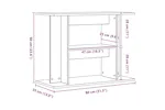 Vidaxl Aquarium Stand Artisan Oak 80x35x60 Cm Engineered Wood Vidaxl Aquarium Stand Artisan Oak 80x35x60 Cm Engineered Wood