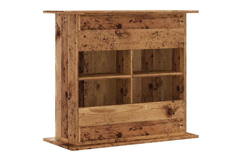 Vidaxl Aquarium Stand Old Wood 81x36x73 Cm Engineered Wood Vidaxl Aquarium Stand Old Wood 81x36x73 Cm Engineered Wood