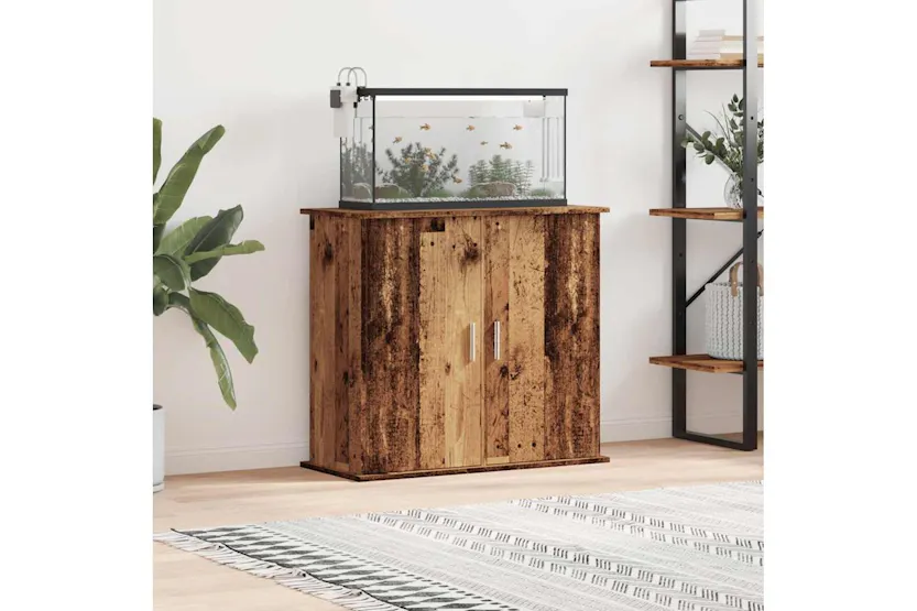 Vidaxl Aquarium Stand Old Wood 81x36x73 Cm Engineered Wood Vidaxl Aquarium Stand Old Wood 81x36x73 Cm Engineered Wood