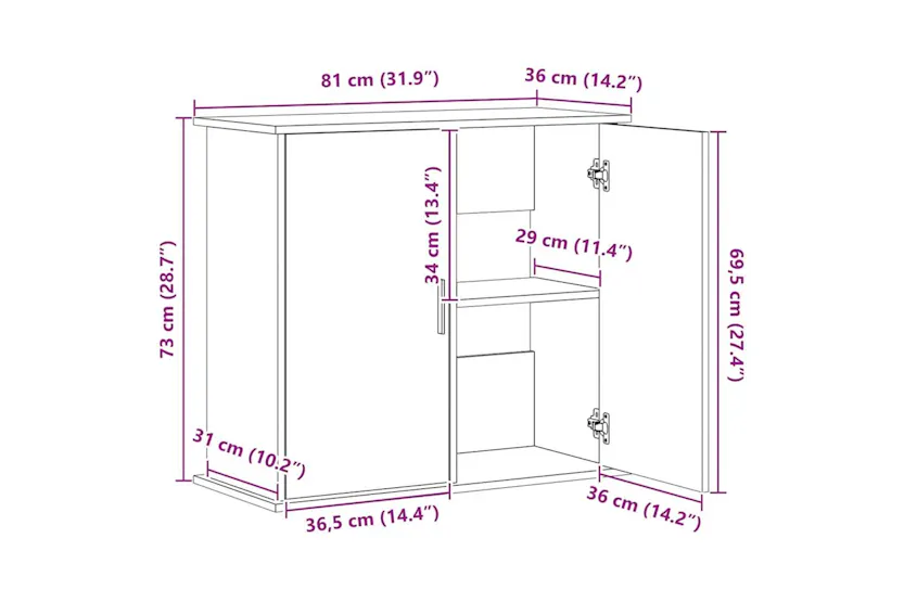 Vidaxl Aquarium Stand Old Wood 81x36x73 Cm Engineered Wood Vidaxl Aquarium Stand Old Wood 81x36x73 Cm Engineered Wood