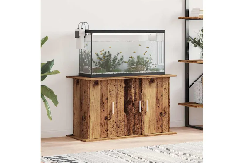 Vidaxl Aquarium Stand Old Wood 101x41x58 Cm Engineered Wood Vidaxl Aquarium Stand Old Wood 101x41x58 Cm Engineered Wood