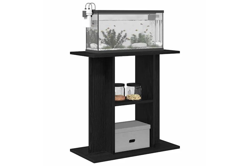 Vidaxl Aquarium Stand Black Oak 60x30x60 Cm Engineered Wood Vidaxl Aquarium Stand Black Oak 60x30x60 Cm Engineered Wood