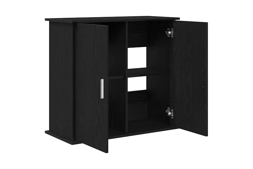 Vidaxl Aquarium Stand Black Oak 81x36x73 Cm Engineered Wood Vidaxl Aquarium Stand Black Oak 81x36x73 Cm Engineered Wood