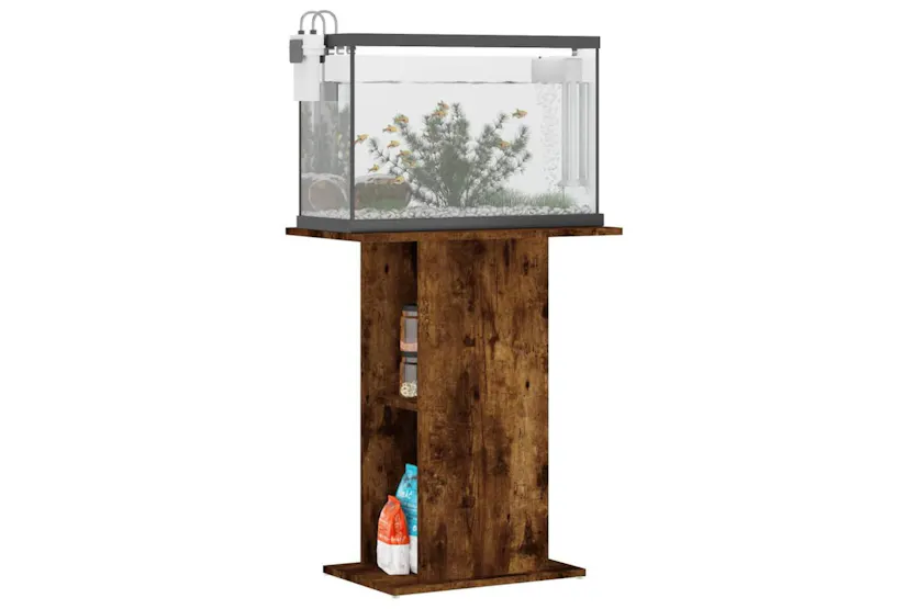 Vidaxl Aquarium Stand Smoked Oak 605x36x725 Cm Engineered Wood Vidaxl Aquarium Stand Smoked Oak 605x36x725 Cm Engineered Wood