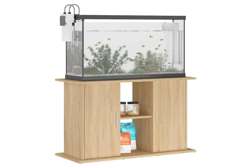 Vidaxl Aquarium Stand Sonoma Oak 101x41x58 Cm Engineered Wood Vidaxl Aquarium Stand Sonoma Oak 101x41x58 Cm Engineered Wood