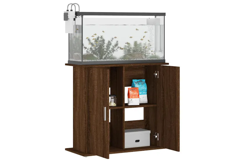 Vidaxl Aquarium Stand Brown Oak 81x36x73 Cm Engineered Wood Vidaxl Aquarium Stand Brown Oak 81x36x73 Cm Engineered Wood
