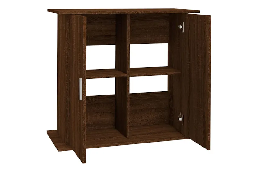 Vidaxl Aquarium Stand Brown Oak 81x36x73 Cm Engineered Wood Vidaxl Aquarium Stand Brown Oak 81x36x73 Cm Engineered Wood