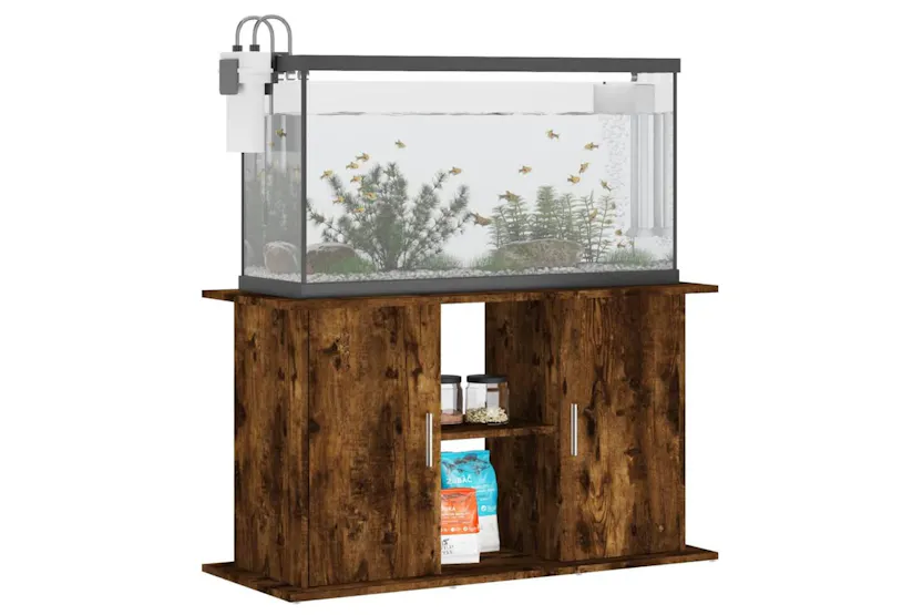 Vidaxl Aquarium Stand Smoked Oak 101x41x58 Cm Engineered Wood Vidaxl Aquarium Stand Smoked Oak 101x41x58 Cm Engineered Wood