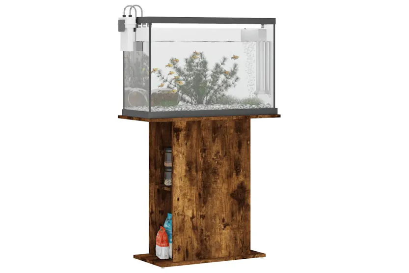 Vidaxl Aquarium Stand Smoked Oak 75x36x725 Cm Engineered Wood Vidaxl Aquarium Stand Smoked Oak 75x36x725 Cm Engineered Wood