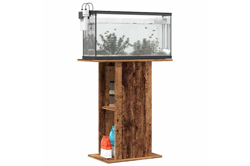 Vidaxl Aquarium Stand Old Wood 36x605x725 Cm Engineered Wood Vidaxl Aquarium Stand Old Wood 36x605x725 Cm Engineered Wood