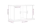 Vidaxl Aquarium Stand Artisan Oak 101x41x58 Cm Engineered Wood Vidaxl Aquarium Stand Artisan Oak 101x41x58 Cm Engineered Wood