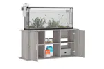 Vidaxl Aquarium Stand Grey Sonoma 121x41x58 Cm Engineered Wood Vidaxl Aquarium Stand Grey Sonoma 121x41x58 Cm Engineered Wood