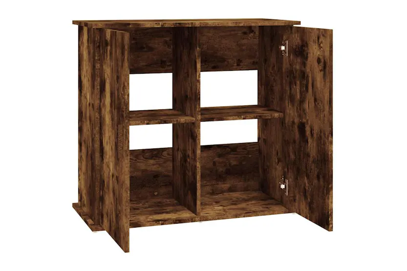Vidaxl Aquarium Stand Smoked Oak 81x36x73 Cm Engineered Wood Vidaxl Aquarium Stand Smoked Oak 81x36x73 Cm Engineered Wood