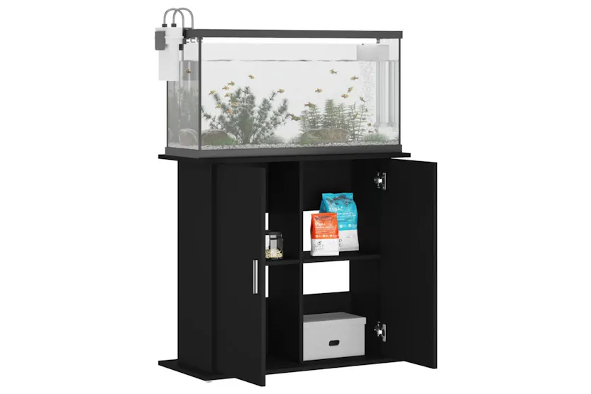 Vidaxl Aquarium Stand Black 81x36x73 Cm Engineered Wood Vidaxl Aquarium Stand Black 81x36x73 Cm Engineered Wood