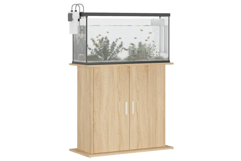 Vidaxl Aquarium Stand Sonoma Oak 81x36x73 Cm Engineered Wood Vidaxl Aquarium Stand Sonoma Oak 81x36x73 Cm Engineered Wood