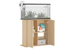 Vidaxl Aquarium Stand Sonoma Oak 81x36x73 Cm Engineered Wood Vidaxl Aquarium Stand Sonoma Oak 81x36x73 Cm Engineered Wood