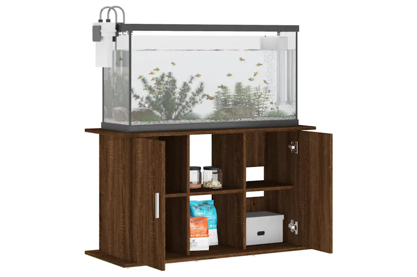 Vidaxl Aquarium Stand Brown Oak 101x41x58 Cm Engineered Wood Vidaxl Aquarium Stand Brown Oak 101x41x58 Cm Engineered Wood