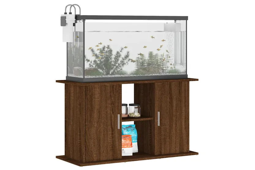 Vidaxl Aquarium Stand Brown Oak 101x41x58 Cm Engineered Wood Vidaxl Aquarium Stand Brown Oak 101x41x58 Cm Engineered Wood