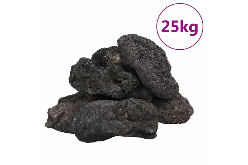 Vidaxl Volcanic Rocks 25 Kg Black 10-30 Cm Vidaxl Volcanic Rocks 25 Kg Black 10-30 Cm