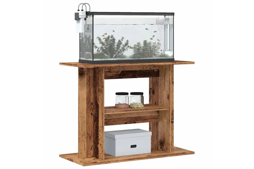 Vidaxl Aquarium Stand Old Wood 80x35x60 Cm Engineered Wood Vidaxl Aquarium Stand Old Wood 80x35x60 Cm Engineered Wood