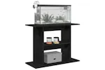 Vidaxl Aquarium Stand Black Oak 80x35x60 Cm Engineered Wood Vidaxl Aquarium Stand Black Oak 80x35x60 Cm Engineered Wood