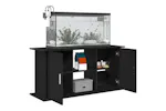 Vidaxl Aquarium Stand Black Oak 121x41x58 Cm Engineered Wood Vidaxl Aquarium Stand Black Oak 121x41x58 Cm Engineered Wood