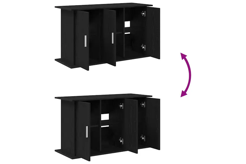 Vidaxl Aquarium Stand Black Oak 101x41x58 Cm Engineered Wood Vidaxl Aquarium Stand Black Oak 101x41x58 Cm Engineered Wood