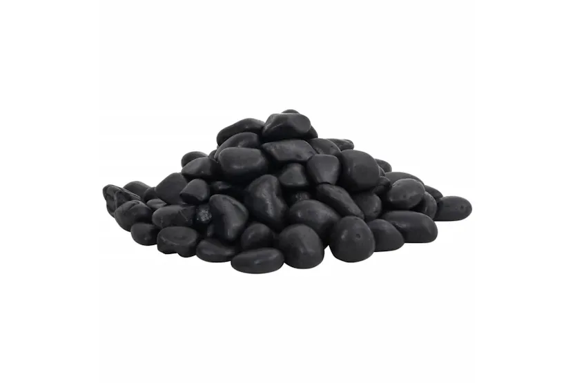 Vidaxl Polished Pebbles 10 Kg Black 2-5 Cm Vidaxl Polished Pebbles 10 Kg Black 2-5 Cm