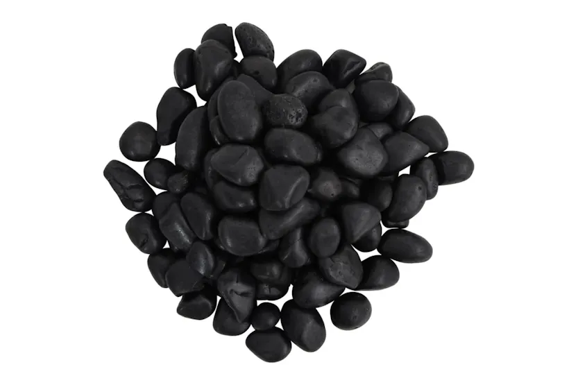 Vidaxl Polished Pebbles 10 Kg Black 2-5 Cm Vidaxl Polished Pebbles 10 Kg Black 2-5 Cm