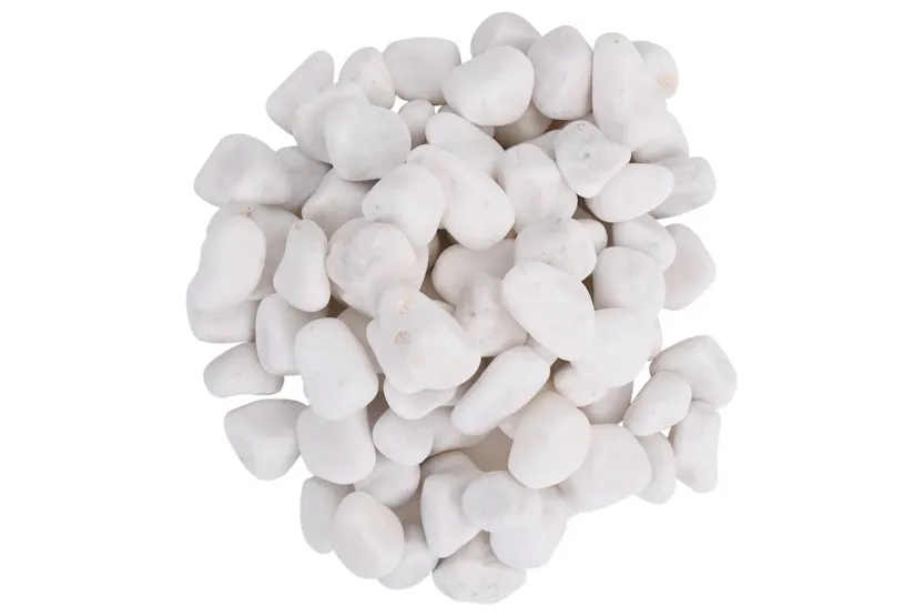 Vidaxl Polished Pebbles 10 Kg White 2-5 Cm Vidaxl Polished Pebbles 10 Kg White 2-5 Cm