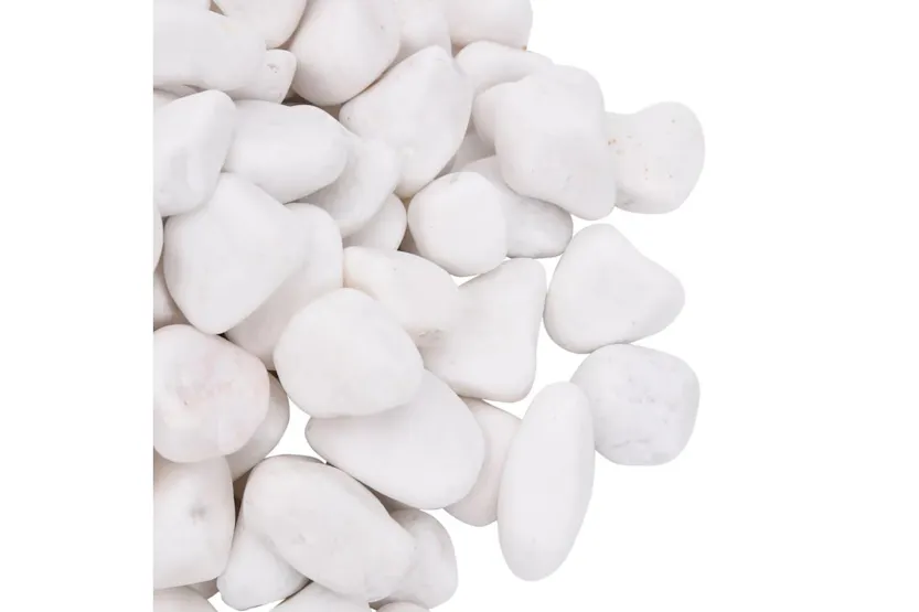 Vidaxl Polished Pebbles 10 Kg White 2-5 Cm Vidaxl Polished Pebbles 10 Kg White 2-5 Cm