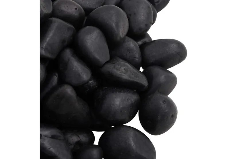 Vidaxl Polished Pebbles 25 Kg Black 2-5 Cm Vidaxl Polished Pebbles 25 Kg Black 2-5 Cm