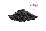 Vidaxl Polished Pebbles 25 Kg Black 2-5 Cm Vidaxl Polished Pebbles 25 Kg Black 2-5 Cm
