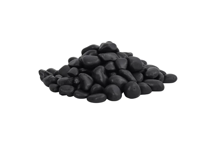 Vidaxl Polished Pebbles 25 Kg Black 2-5 Cm Vidaxl Polished Pebbles 25 Kg Black 2-5 Cm