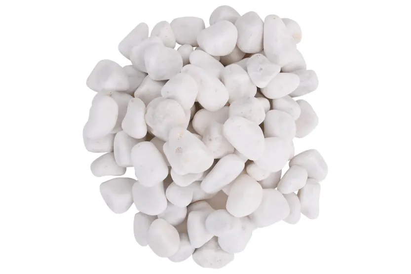 Vidaxl Polished Pebbles 25 Kg White 2-5 Cm Vidaxl Polished Pebbles 25 Kg White 2-5 Cm