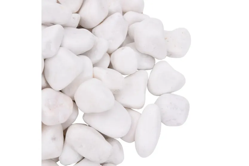 Vidaxl Polished Pebbles 25 Kg White 2-5 Cm Vidaxl Polished Pebbles 25 Kg White 2-5 Cm