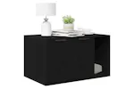 Vidaxl Cat Litter Box Enclosure Black Oak 80x50x45 Cm Engineered Wood Vidaxl Cat Litter Box Enclosure Black Oak 80x50x45 Cm Engineered Wood