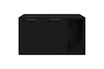 Vidaxl Cat Litter Box Enclosure Black Oak 80x50x45 Cm Engineered Wood Vidaxl Cat Litter Box Enclosure Black Oak 80x50x45 Cm Engineered Wood
