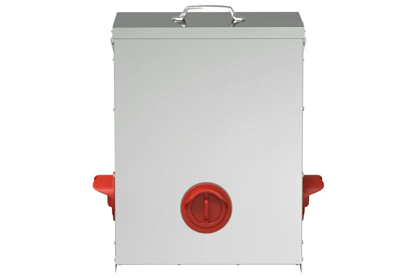 Vidaxl Chicken Feeder Silver 325 X 205 X 43 Cm Galvanised Steel Vidaxl Chicken Feeder Silver 325 X 205 X 43 Cm Galvanised Steel
