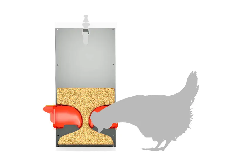 Vidaxl Chicken Feeder Silver 325 X 205 X 43 Cm Galvanised Steel Vidaxl Chicken Feeder Silver 325 X 205 X 43 Cm Galvanised Steel