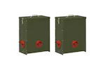 Vidaxl Chicken Feeder 2 Pcs Olive Green 325 X 205 X 43 Cm Vidaxl Chicken Feeder 2 Pcs Olive Green 325 X 205 X 43 Cm