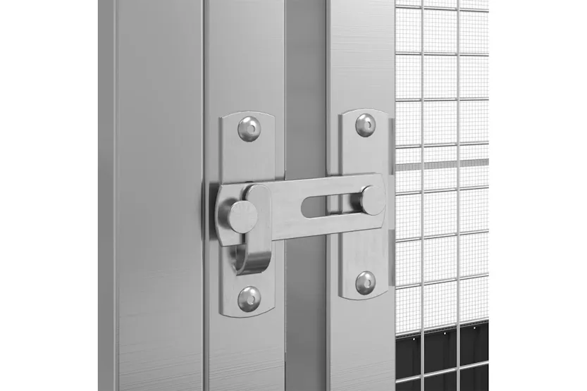 Vidaxl Aviary With Extension Silver 832x207x212 Cm Steel Vidaxl Aviary With Extension Silver 832x207x212 Cm Steel